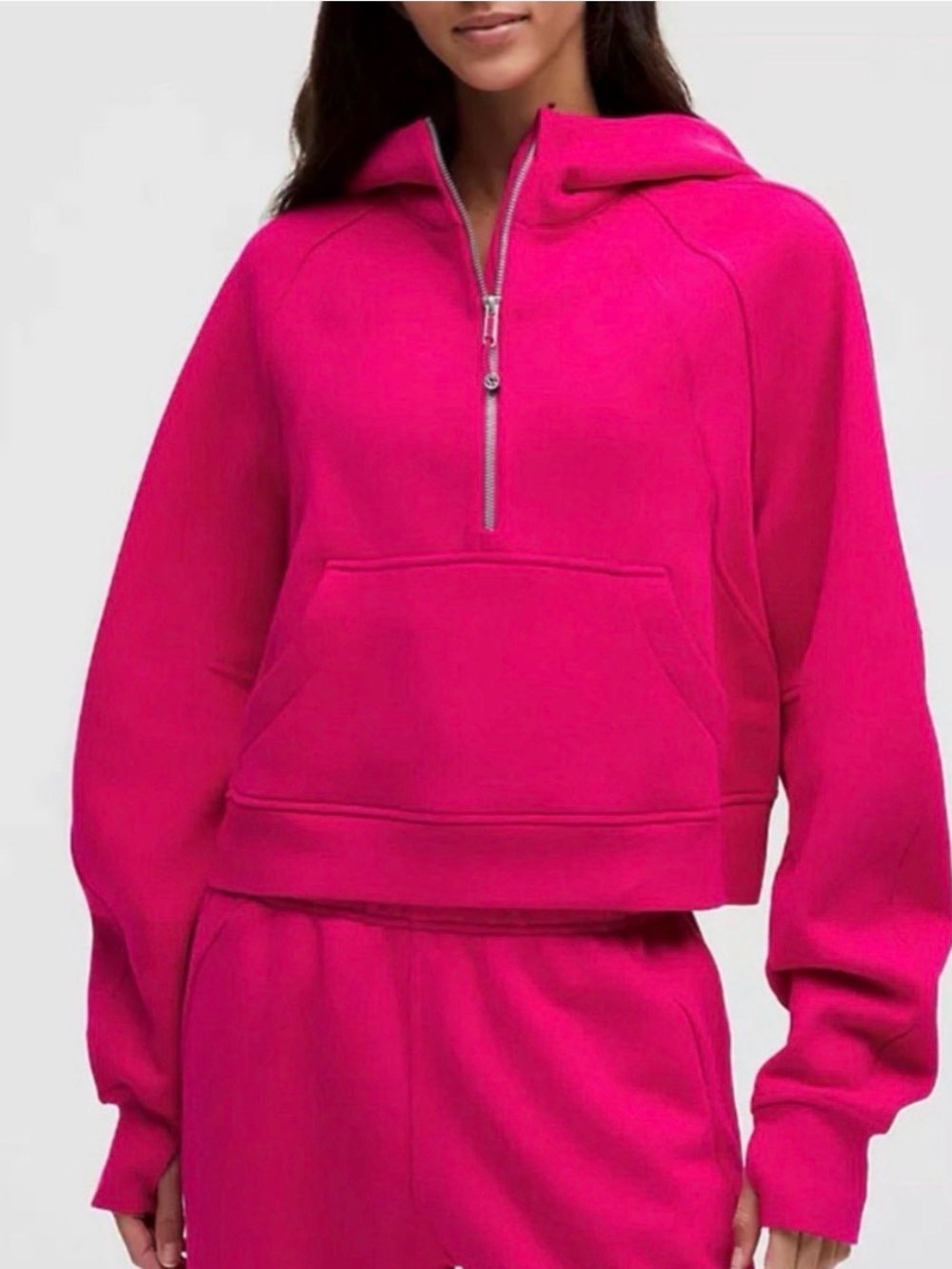 NWT lululemon Scuba Oversized Half-Zip Hoodie - Passionate Pink (XS/S)
